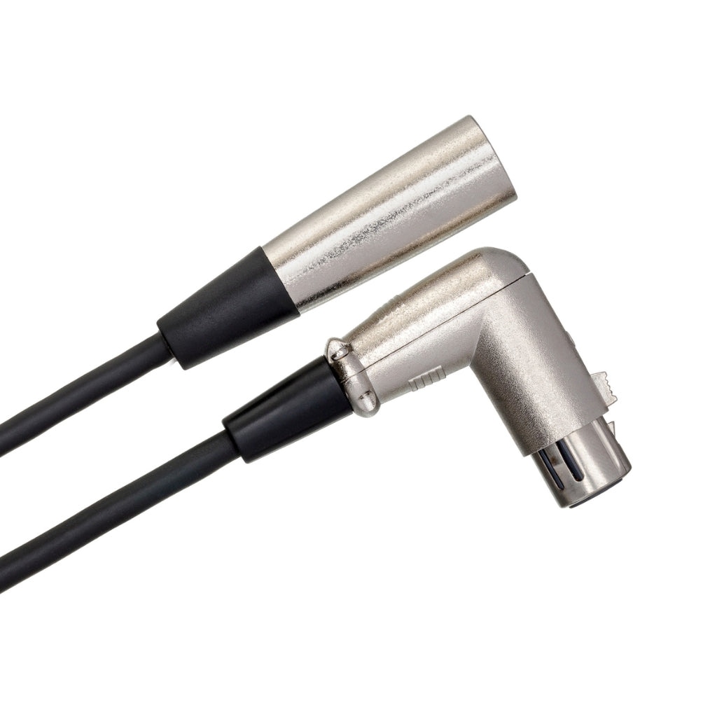 Hosa Technology - Right-angle XLR3F to XLR3M - Balanced Interconnect Cable 1.5ft