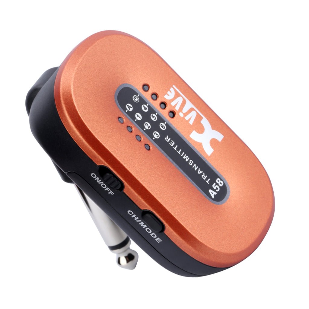 Xvive A58 Guitar Wireless System 5.8Ghz - Orange Wireless Systems Sky Music