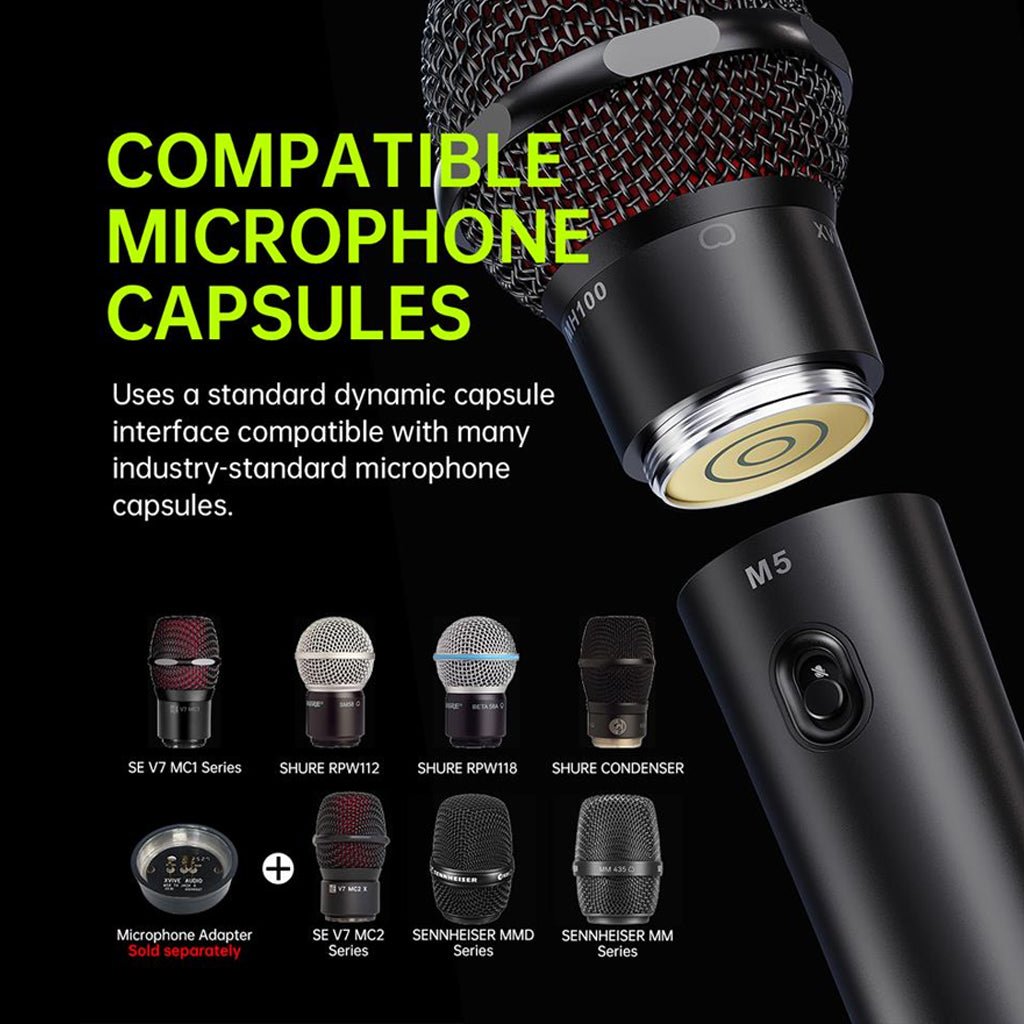 Xvive M5B Microphone Capsule Adapter Wireless Systems Sky Music