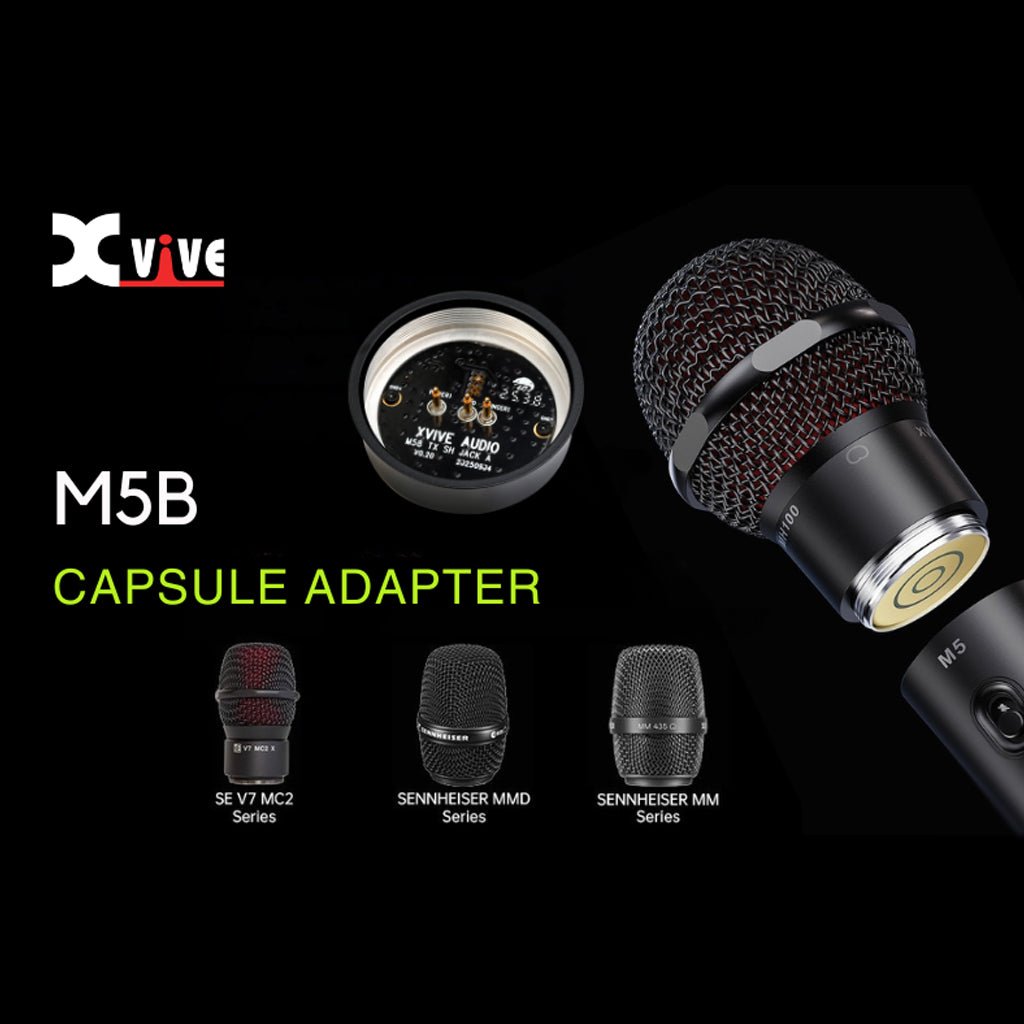 Xvive M5B Microphone Capsule Adapter Wireless Systems Sky Music
