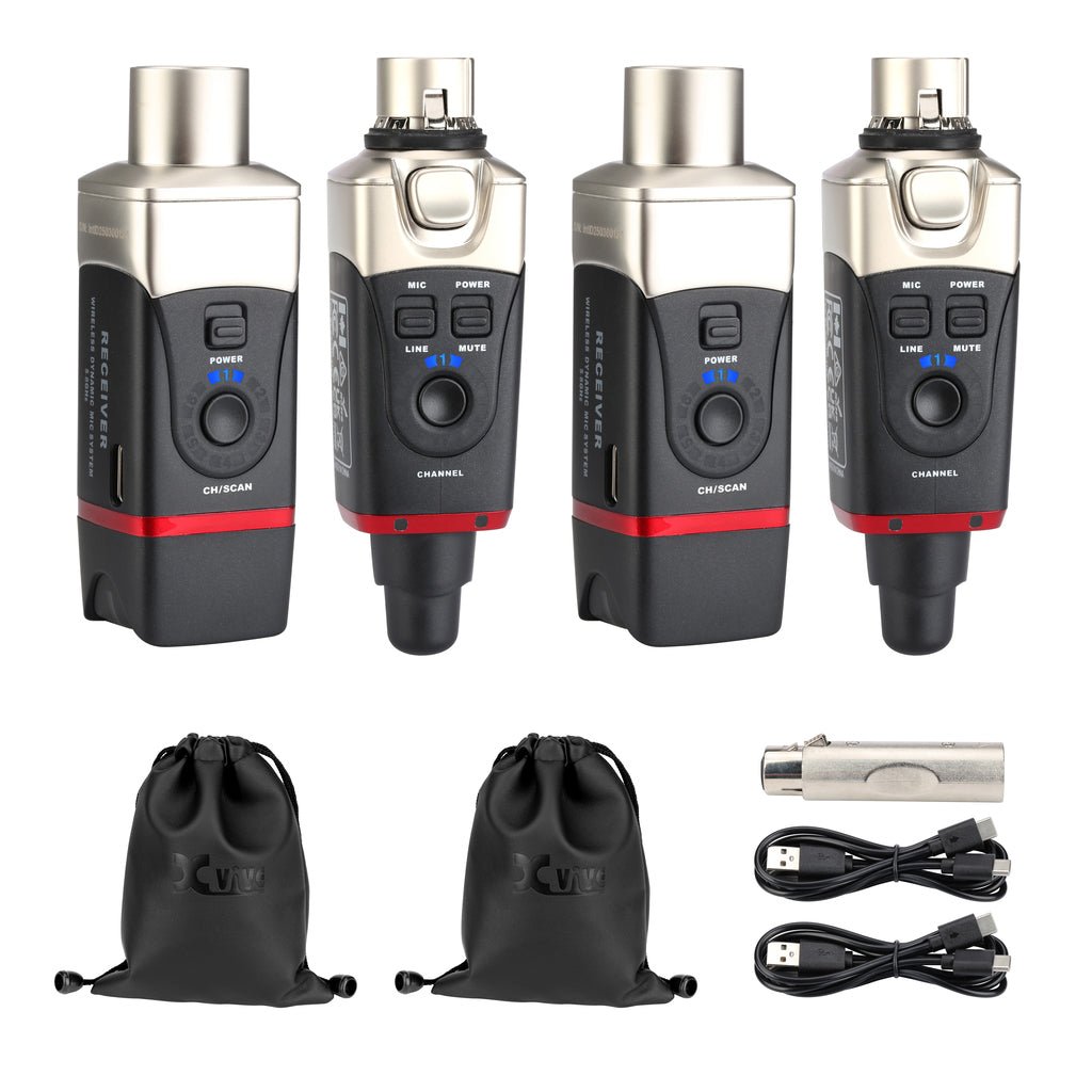 Xvive U35D Dual Microphone Speaker Wireless System - 5.8GHz Wireless Systems Sky Music