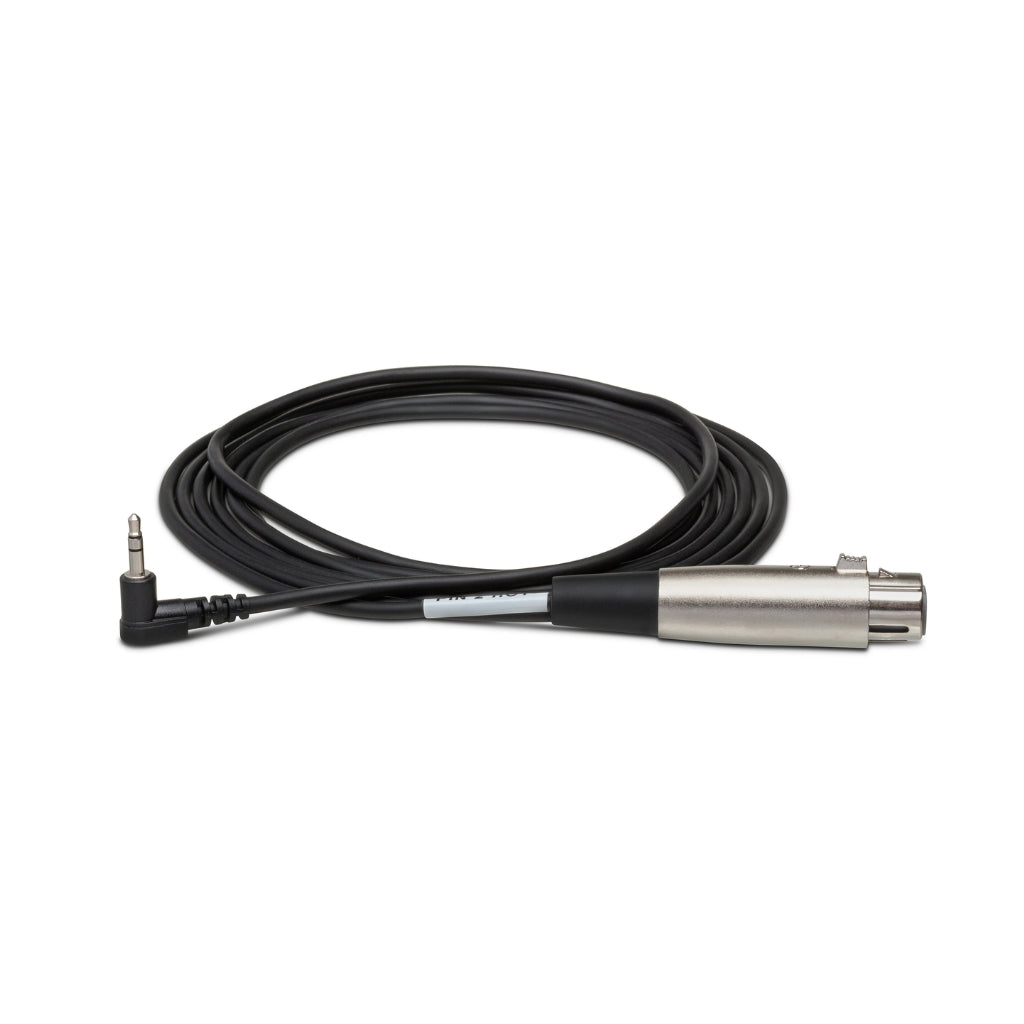 Hosa Technology - XLR3F to Right-angle 3.5 mm TRS - Microphone Cable 1ft