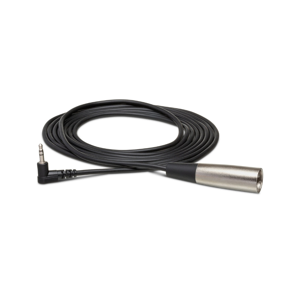 Hosa Technology - Right-angle 3.5 mm TRS to XLR3M - Microphone Cable 15ft