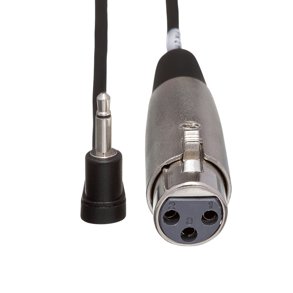 Hosa Technology - XLR3F to Right-angle 3.5 mm TS - Microphone Cable 5ft