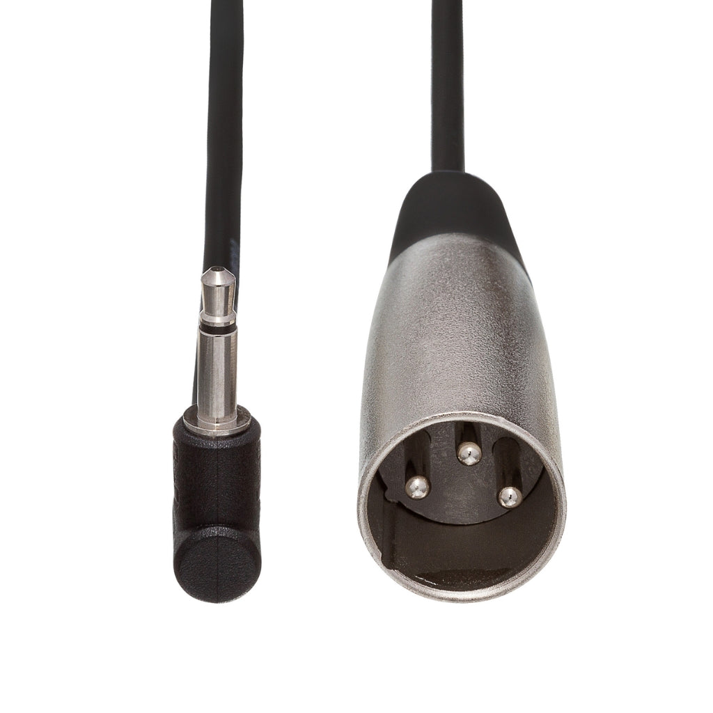 Hosa Technology - Right-angle 3.5 mm TS to XLR3M - Microphone Cable 5ft