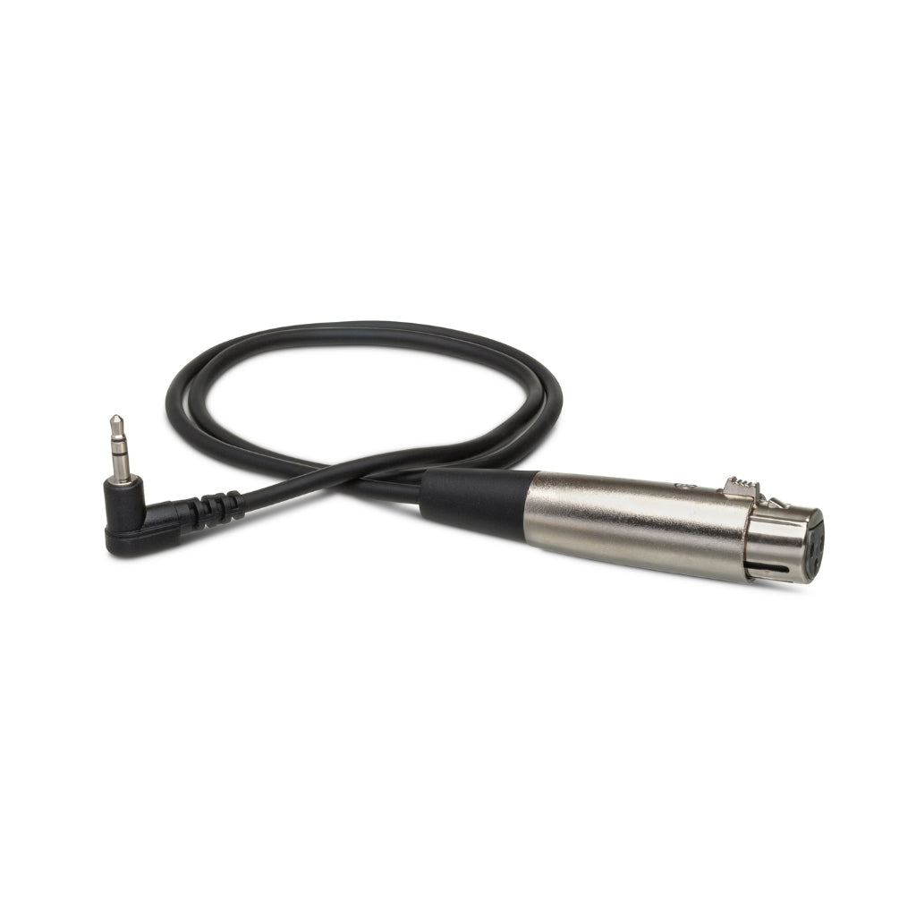 Hosa Technology - XLR3F to Right-angle 3.5 mm TRS - Microphone Cable 2ft