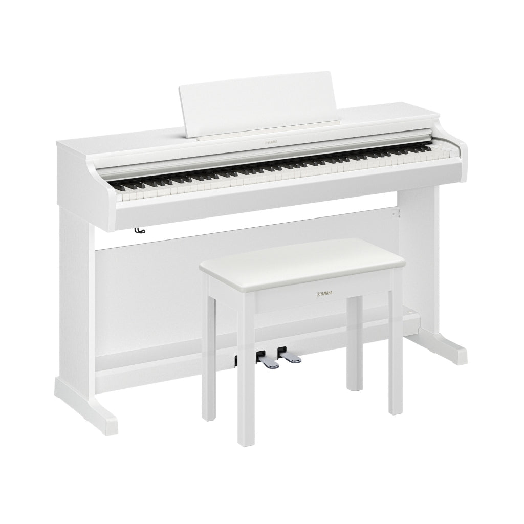 Yamaha Arius YDP-166 88-key Upright Digital Piano with Bench - White Digital Pianos Sky Music