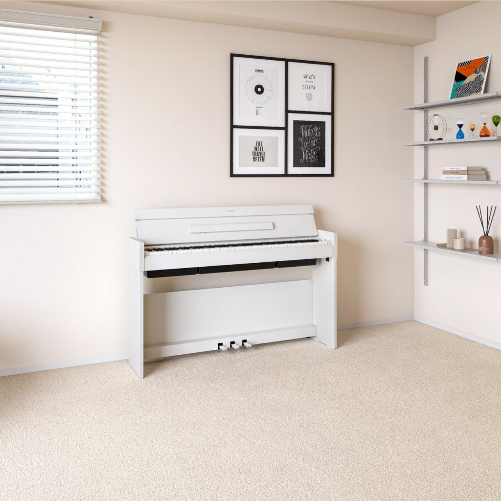 Yamaha Arius YDP-S36 88-key Slim Upright Digital Piano - White Digital Pianos Sky Music