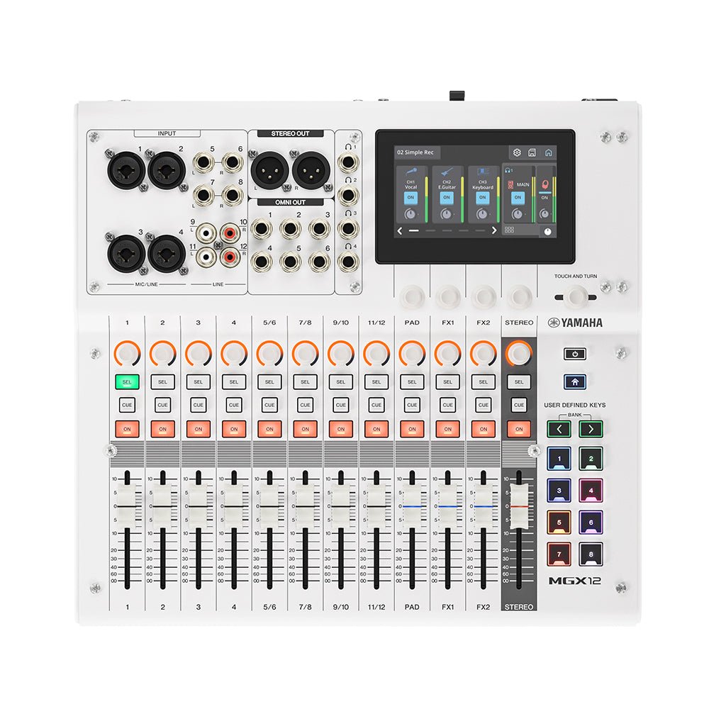 Yamaha MGX12 Digital Mixer - White Mixers Sky Music