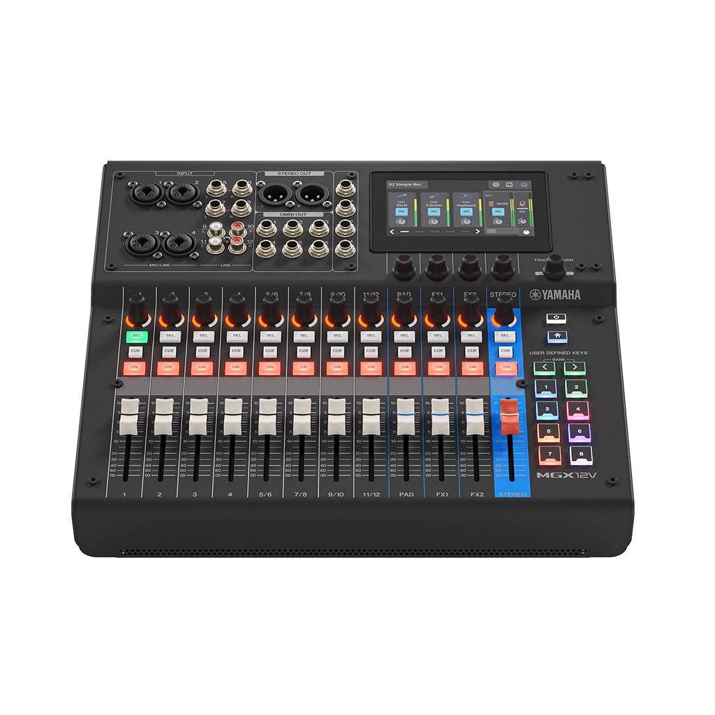 Yamaha MGX12V Digital Mixer w/Video Interface - Black Mixers Sky Music