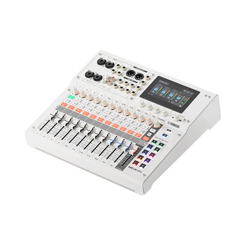 Yamaha MGX12V Digital Mixer w/Video Interface - White Mixers Sky Music