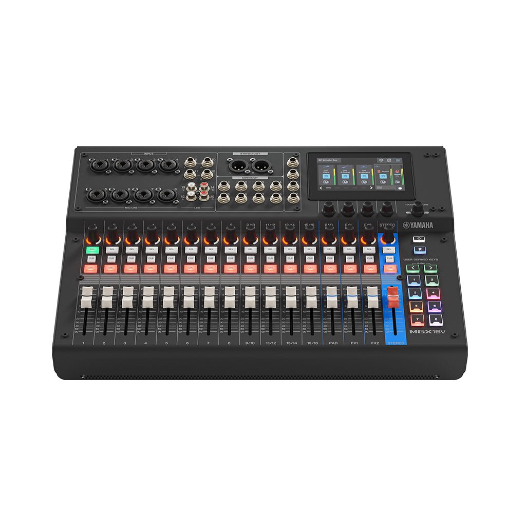 Yamaha MGX16V Digital Mixer w/Video Interface - Black Mixers Sky Music