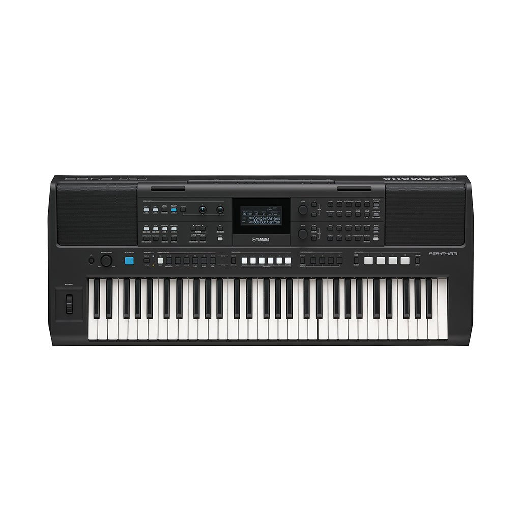 Yamaha PSR-E483 61-Key Portable Keyboard Keyboards Sky Music