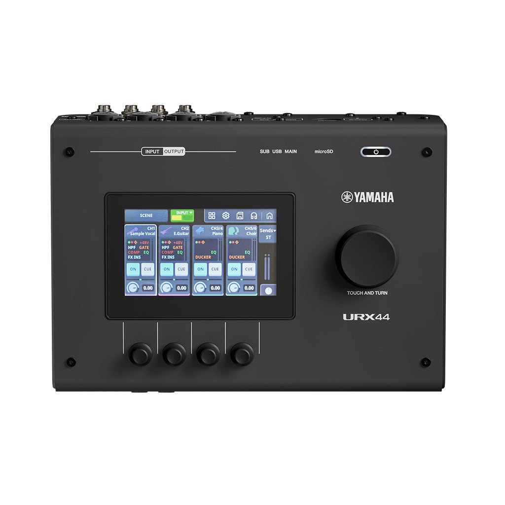 Yamaha URX44 Compact Audio Interface 6-In/4-Out - Black Audio Interfaces Sky Music