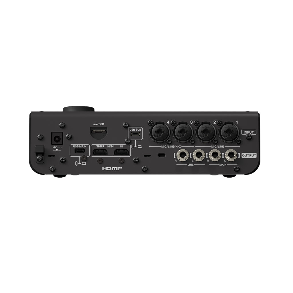 Yamaha URX44V Compact Audio/Video Interface 6-In/4-Out - Black Audio Interfaces Sky Music