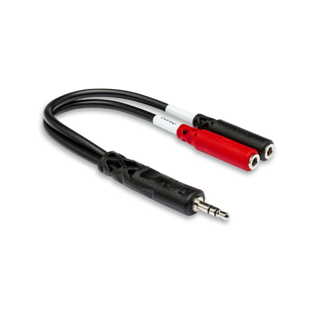 Hosa - 3.5 mm TRS to Dual 3.5 mm TSF - Stereo Breakout