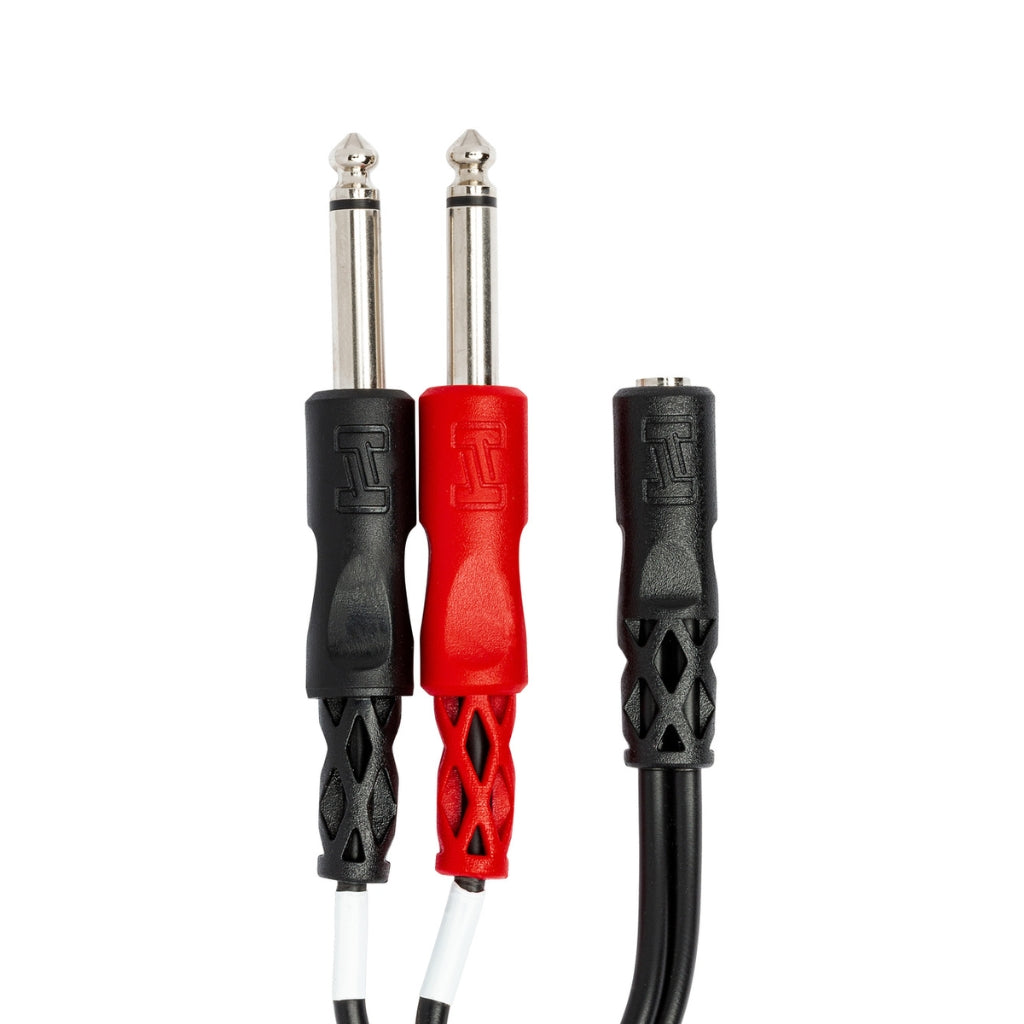 Hosa - 3.5 mm TRSF to Dual 1/4 in TS - Stereo Breakout