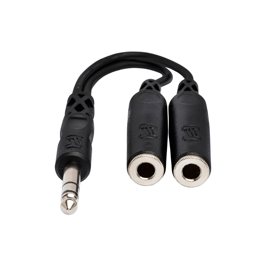 Hosa - 1/4 in TRS to Dual 1/4 in TRSF - Y Cable