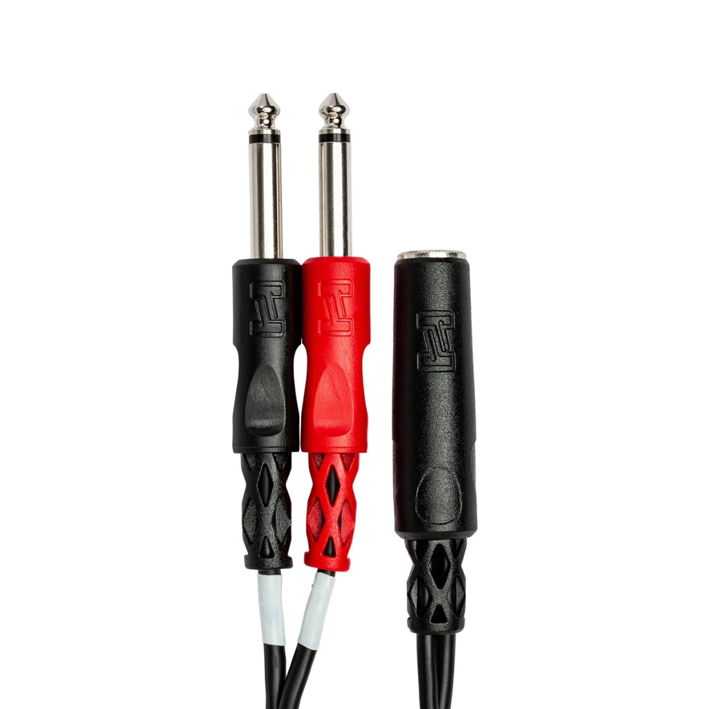 Hosa - 1/4 in TRSF to Dual 1/4 in TS - Stereo Breakout