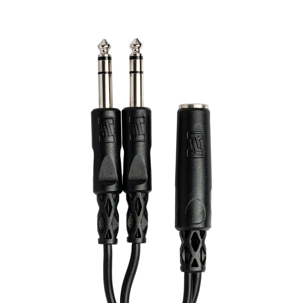 Hosa - 1/4 in TRSF to Dual 1/4 in TRS - Y Cable