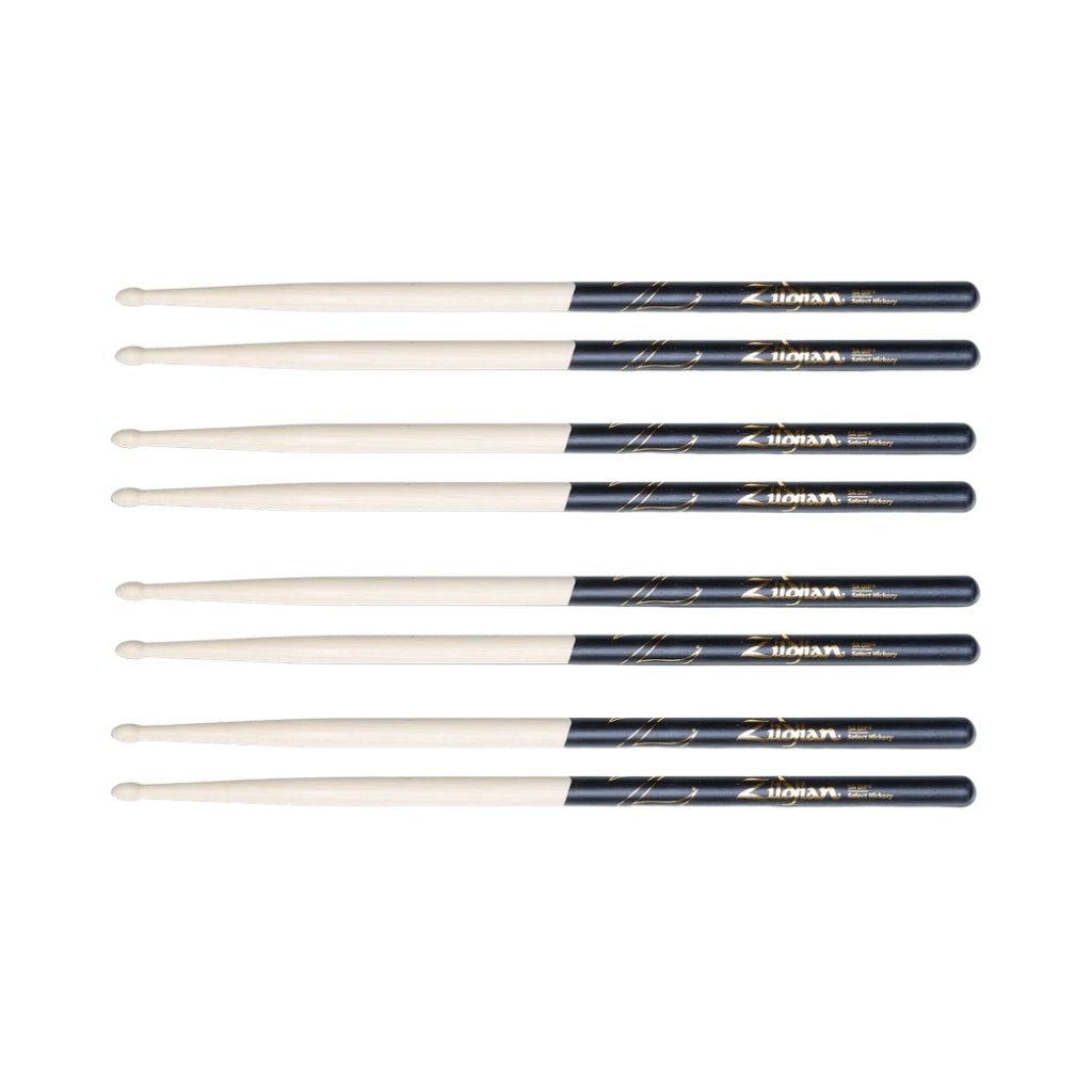 Zildjian Dip Drumsticks with Towel and Drum Key - 5A, 4-pack Drum Sticks Sky Music