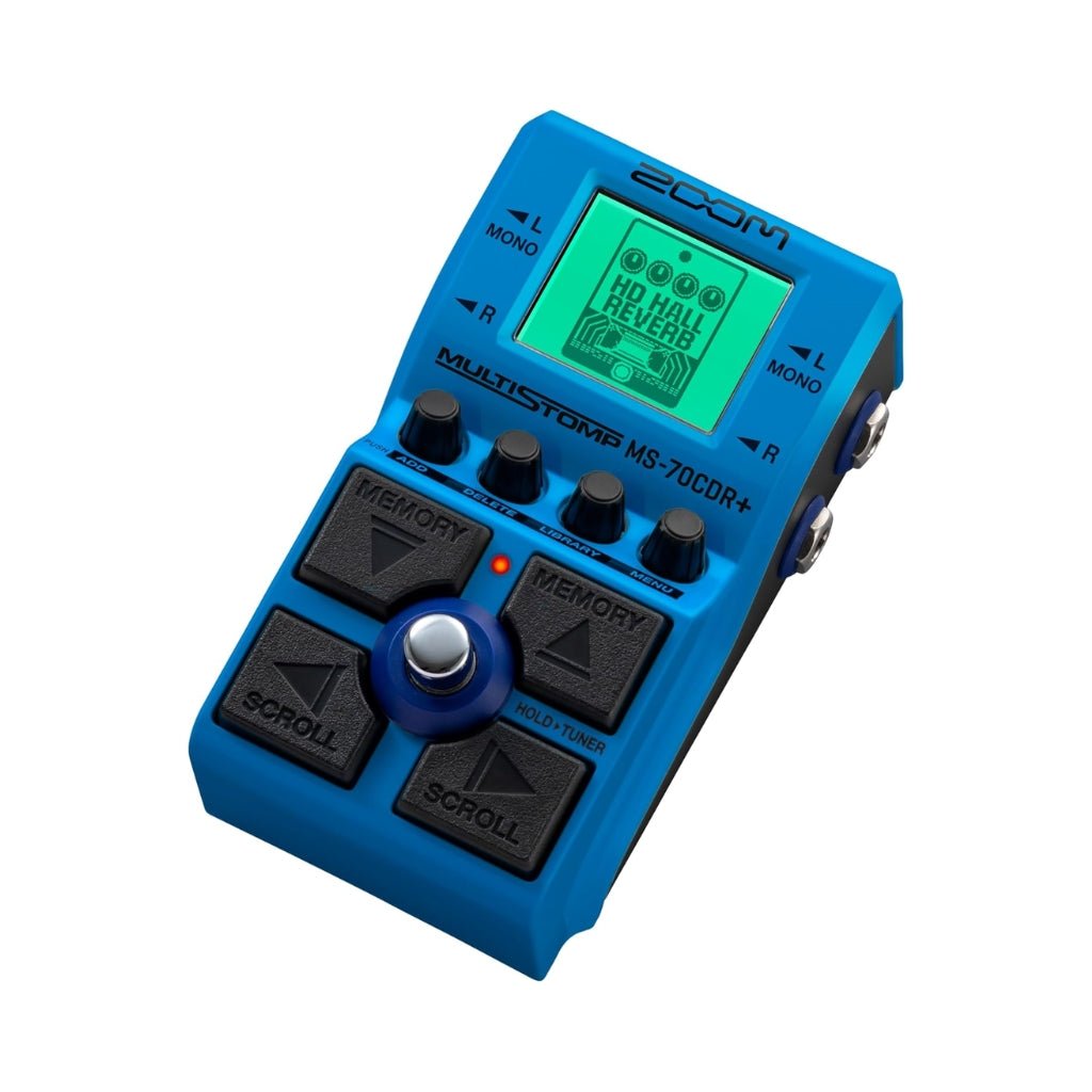 Zoom MS-70CDR+ MultiStomp Chorus/Delay/Reverb Guitar Effects Pedal Effects Pedals Sky Music