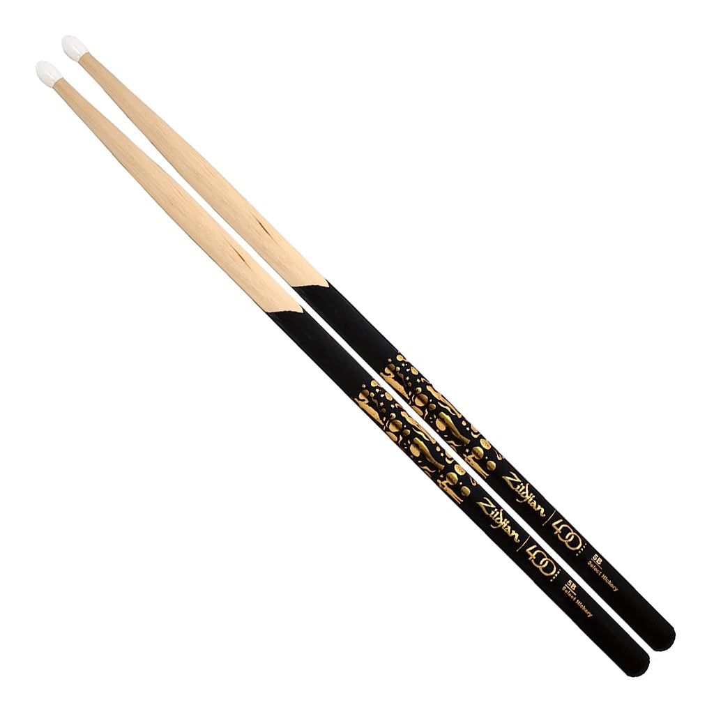 Zildjian Drumsticks LE 400 Anniversary 5BN Nylon Black Gold Dip
