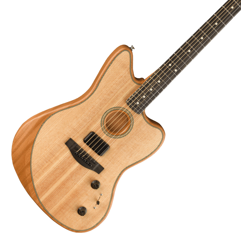 Fender American Acoustasonic Jazzmaster Natural Ebony Fingerboard