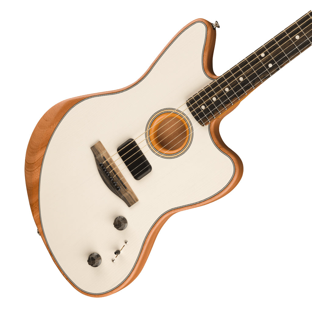 Fender American Acoustasonic Jazzmaster Arctic White Ebony Fingerboard