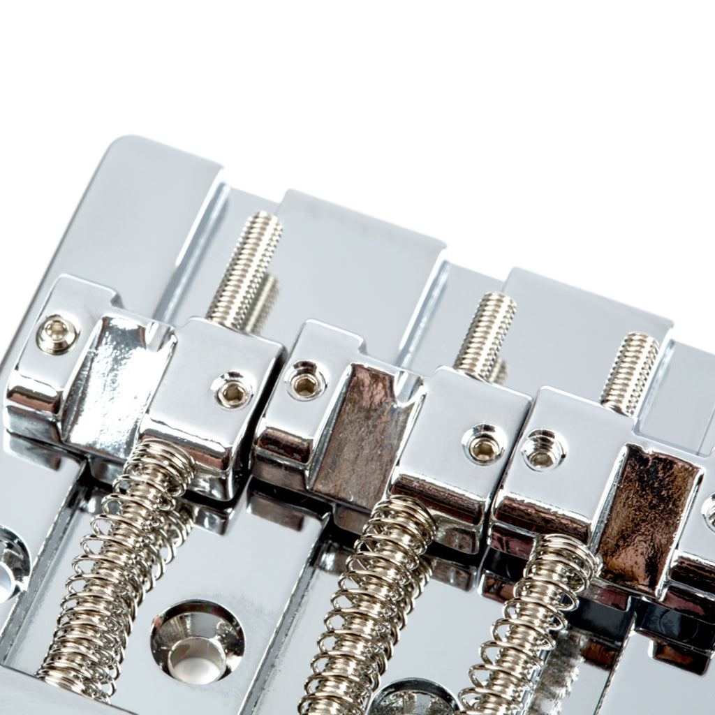 Fender HiMass 4 String Bass Bridge Assembly With Brass Saddles Chrome