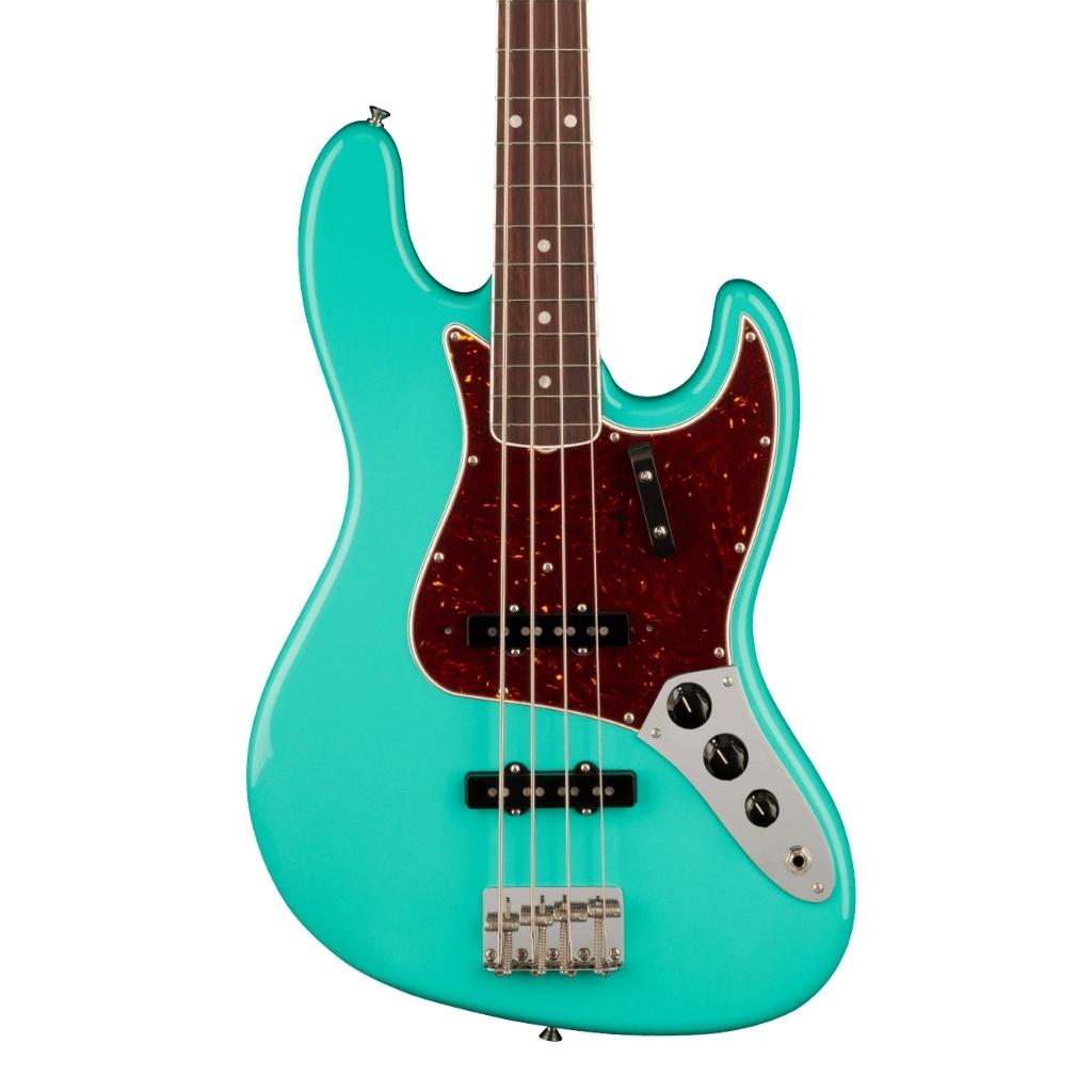 Fender American Vintage II 1966 Jazz Bass®, Rosewood Fingerboard, Sea Foam Green-Sky Music