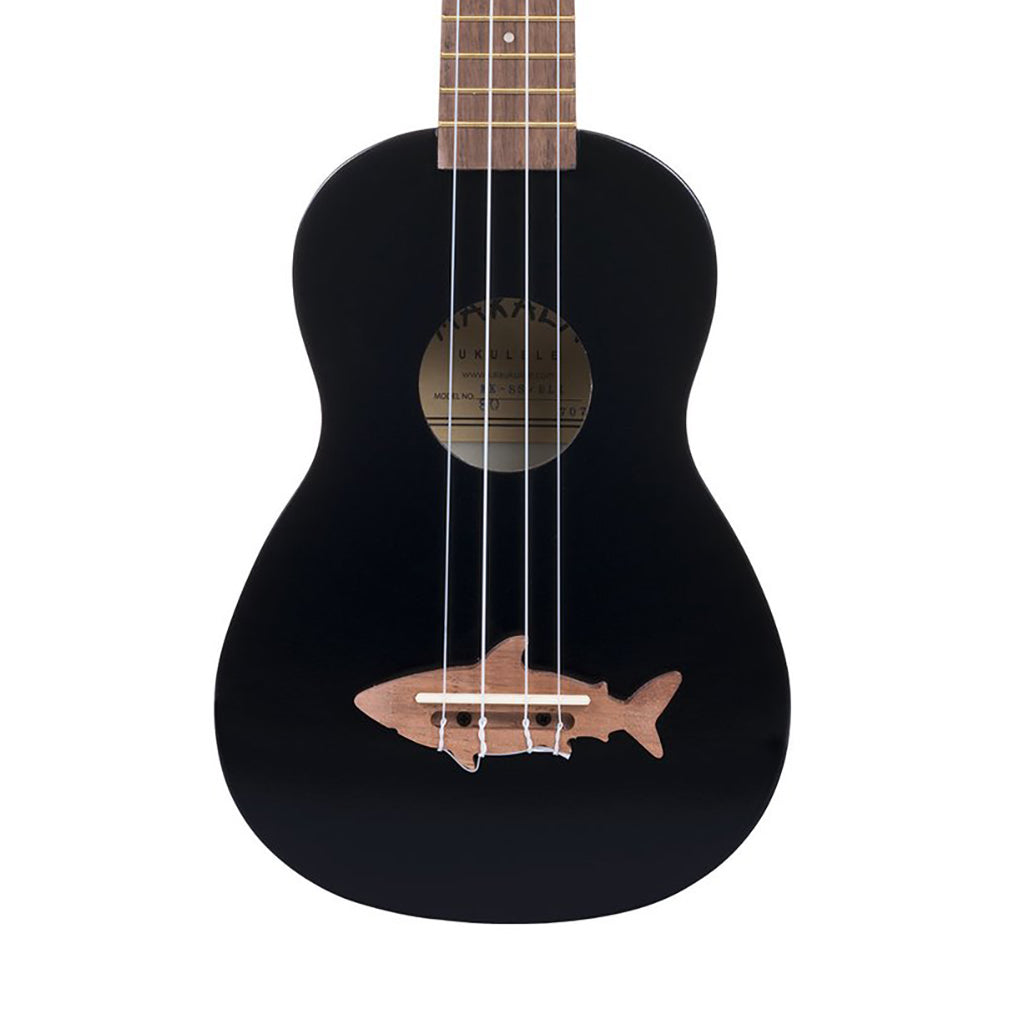 Makala Soprano Ukulele Shark Bridge - Black Tip