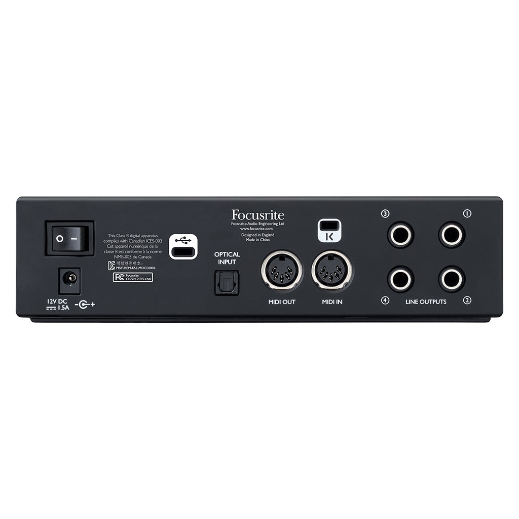 Focusrite Clarrett 2Pre USB 10 in 4 out Audio Interface