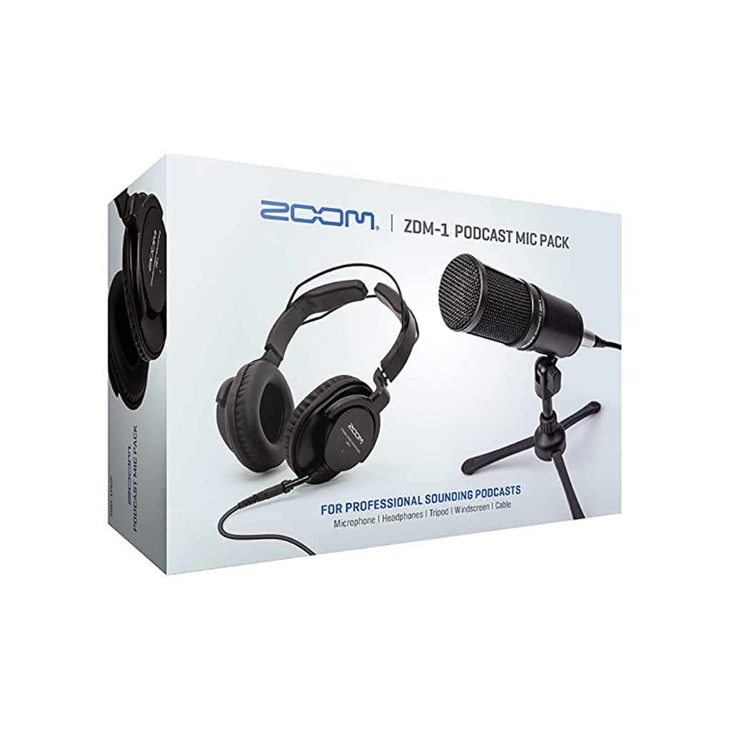 Zoom ZDM-1PMP Podcast Mic Pack-Sky Music