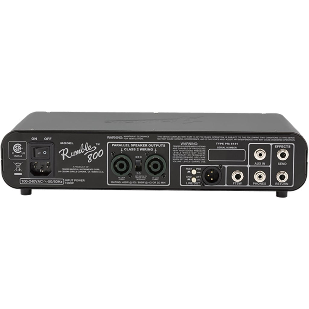 Fender Rumble 800HD - 800W Bass Amplifier Head