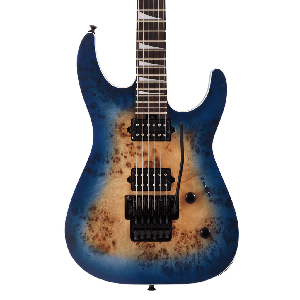 Jackson MJ Series Dinky DKRP Ebony Fingerboard Transparent Blue Burst