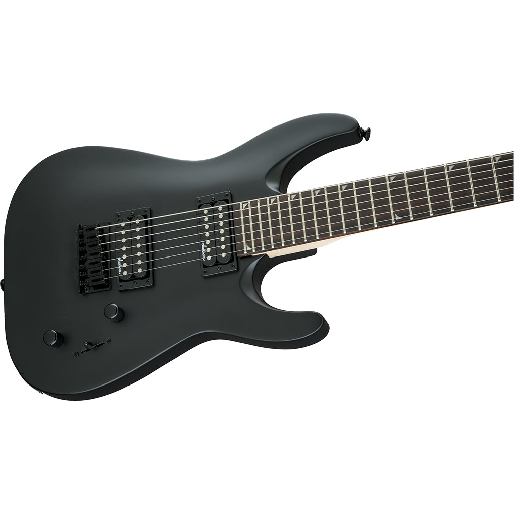 Jackson JS22-7 DKA Dinky - Satin Black - Amaranth Fretboard - Side