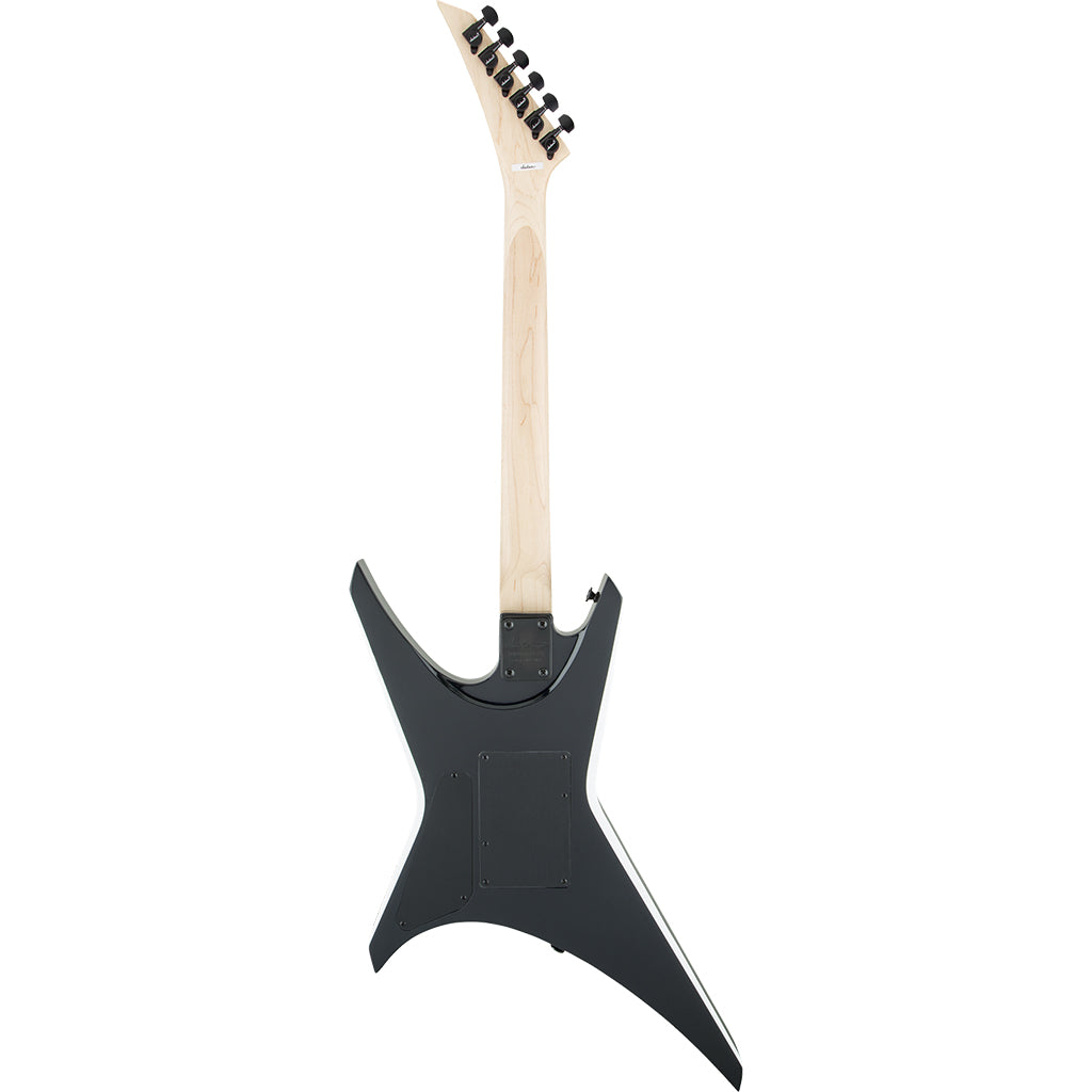 Jackson - JS Series Warrior JS32 - Black with White Bevels - Back