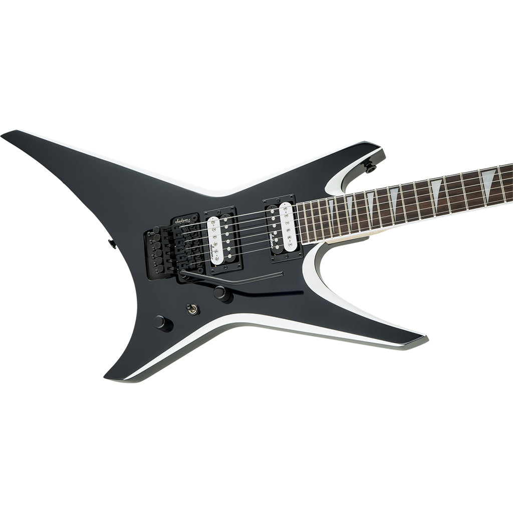 Jackson - JS Series Warrior JS32 - Black with White Bevels - Side