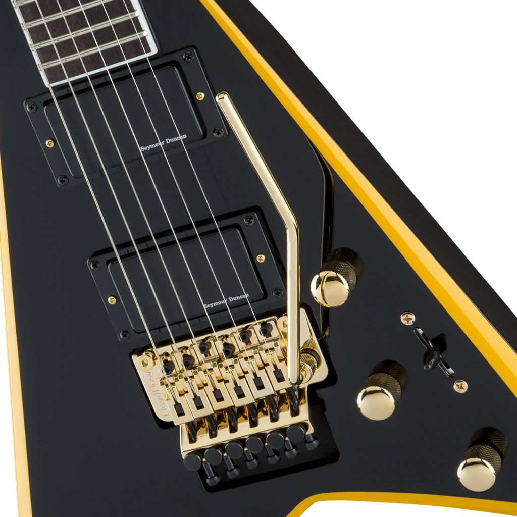 Jackson X Series Rhoads RRX24 Laurel Fingerboard Black with Yellow Bevels