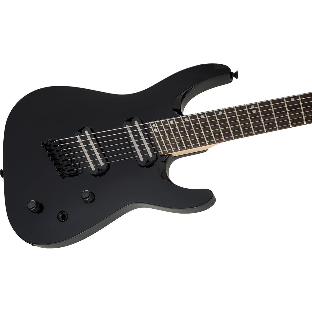 Jackson X Series Dinky DKAF7 MS 7 String Multi Scale- Gloss Black - Laurel Fretboard