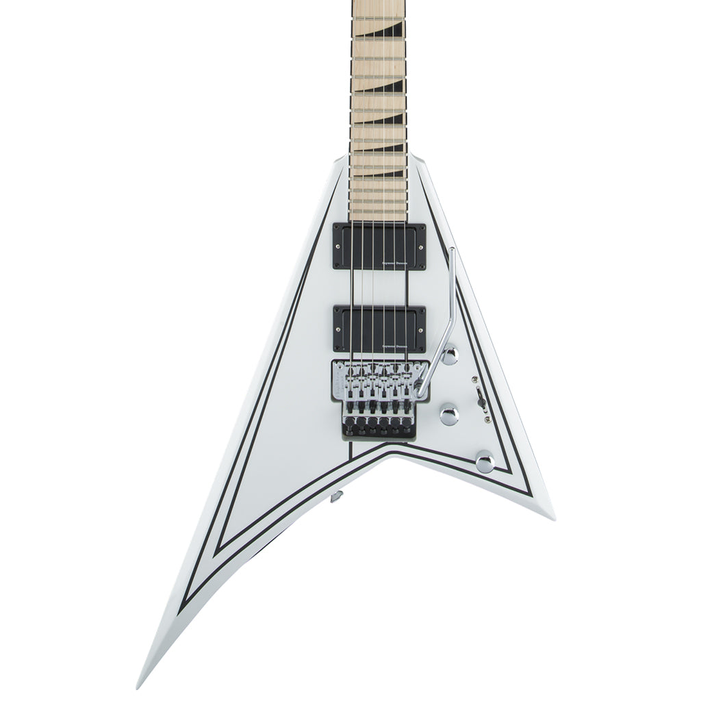 Jackson X Series Rhoads RRX24M Maple Fingerboard Snow White with Black Pinstripes