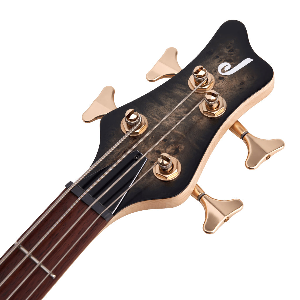 Jackson Pro Series Spectra Bass SBP IV Caramelized Jatoba Fingerboard Transparent Black Burst