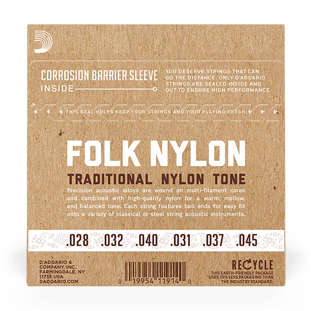 D'Addario - EJ32 - Nylon Ball End 28-45 - Classical Guitar Strings