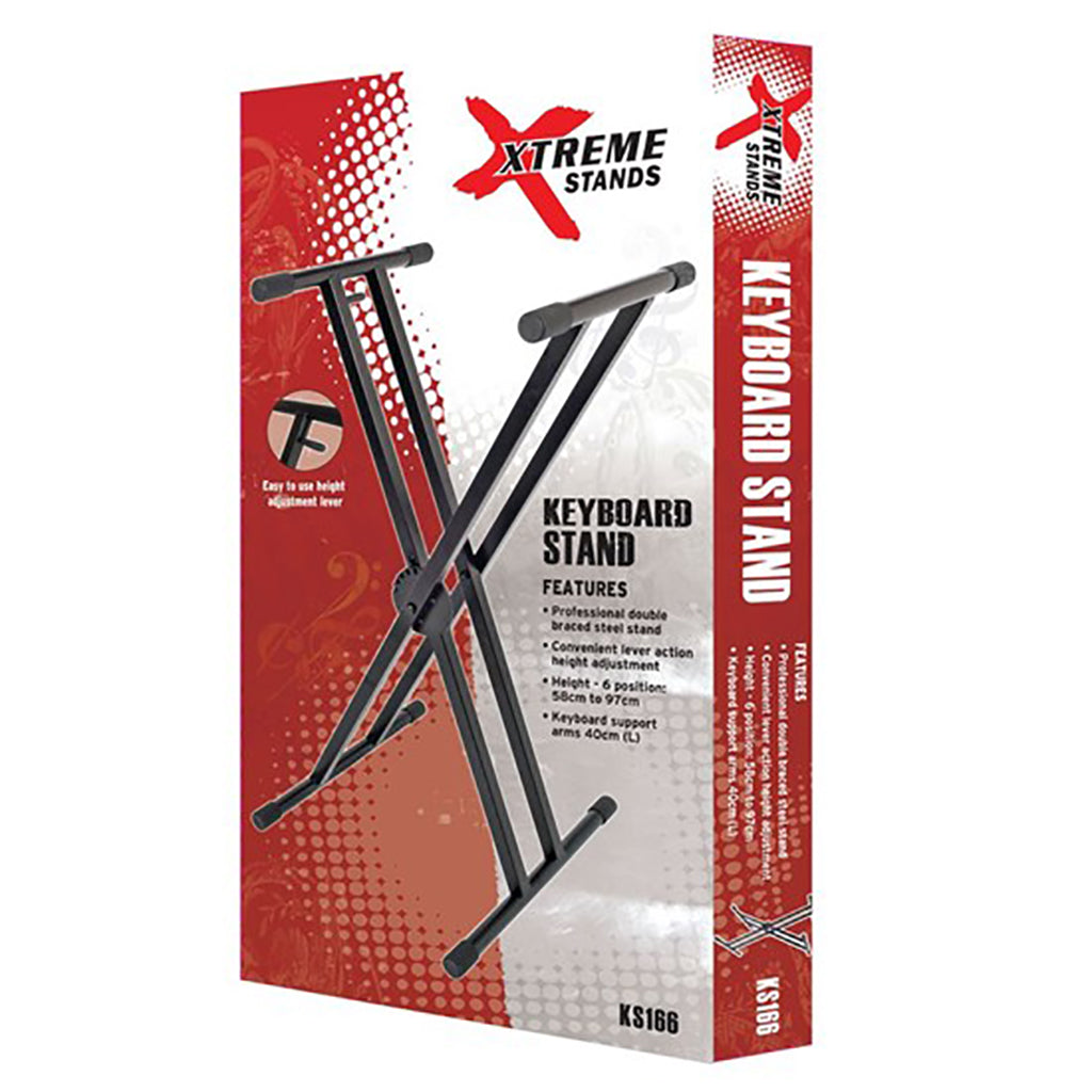 Xtreme - KS166 Keyboard Stand - Black-Sky Music