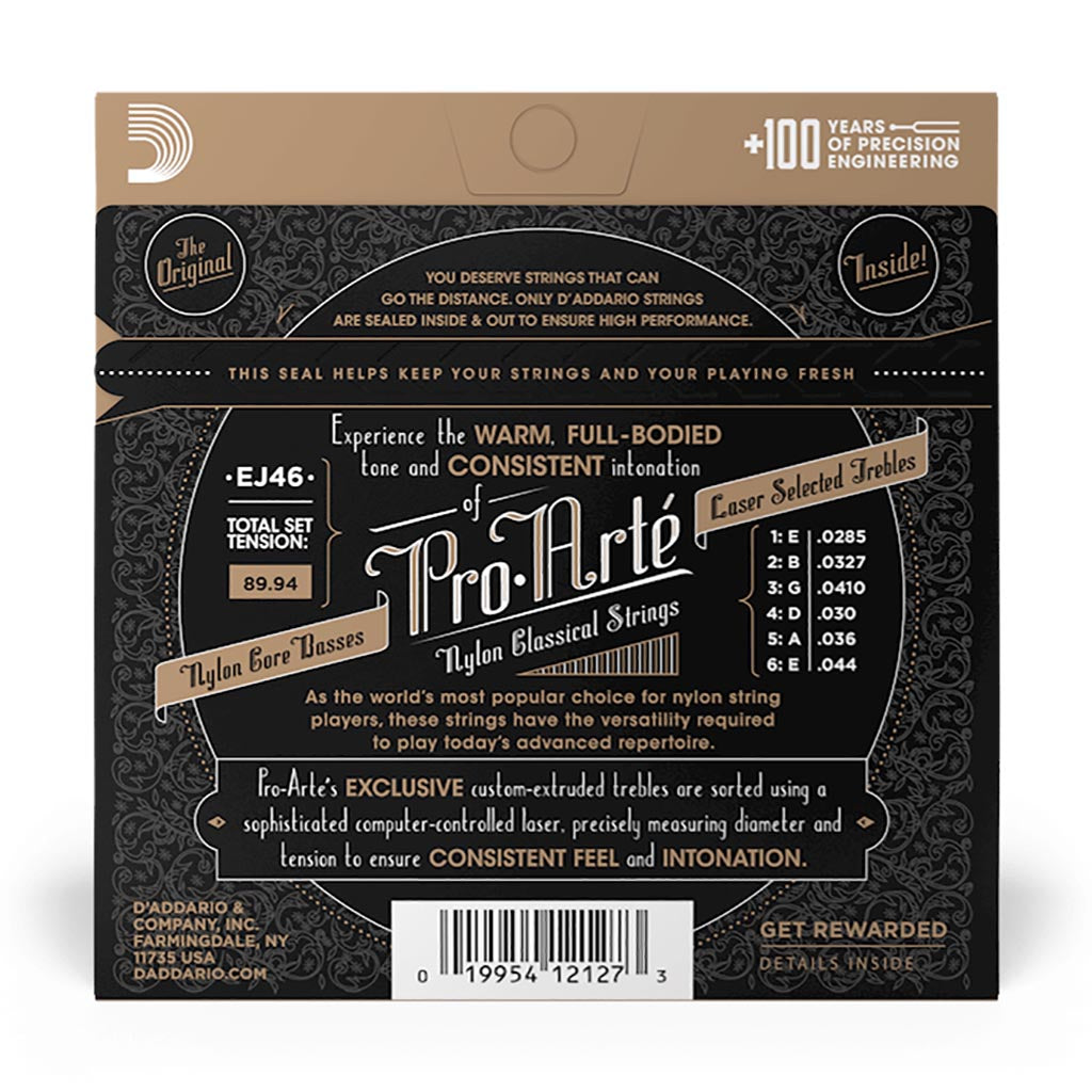D'Addario - EJ46 - Pro-Arte Nylon Strings - Hard Tension