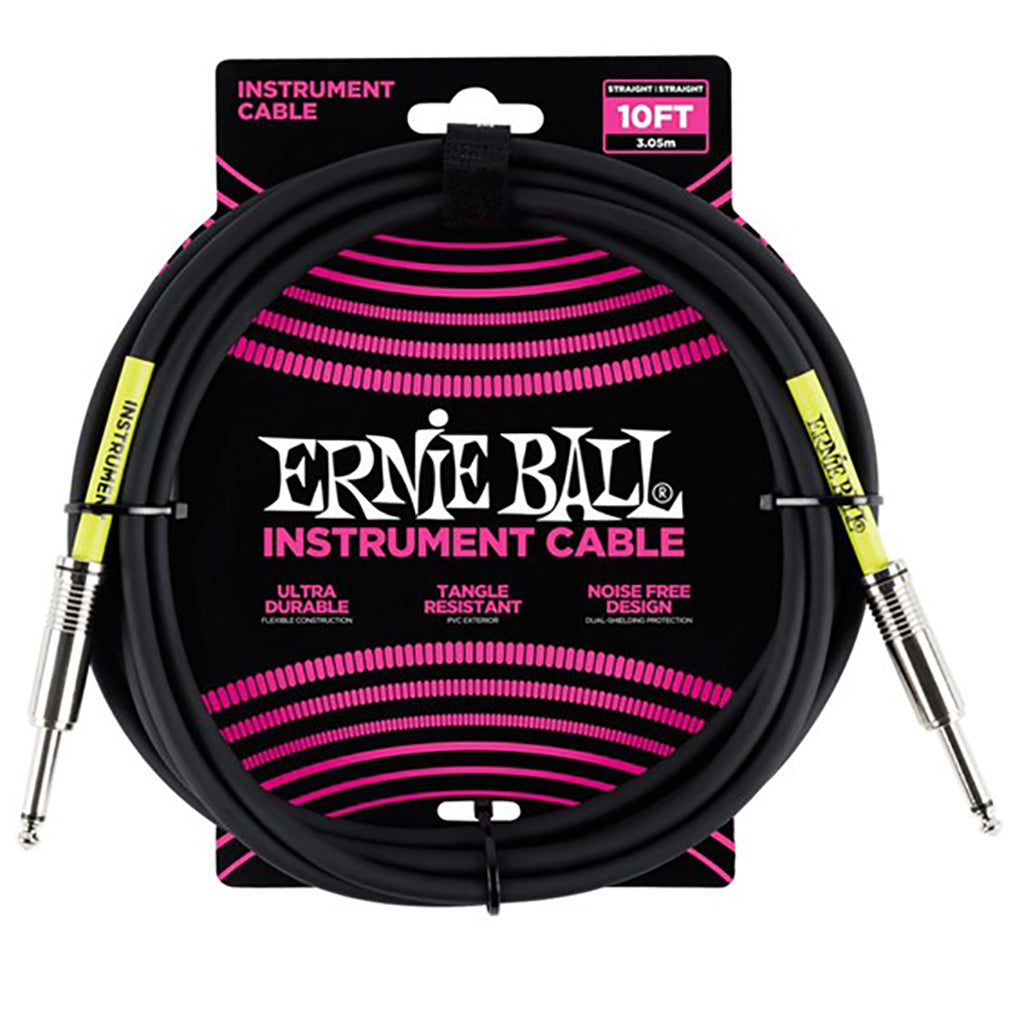Ernie Ball E6048 - Instrument Cable 10" S/S - Black