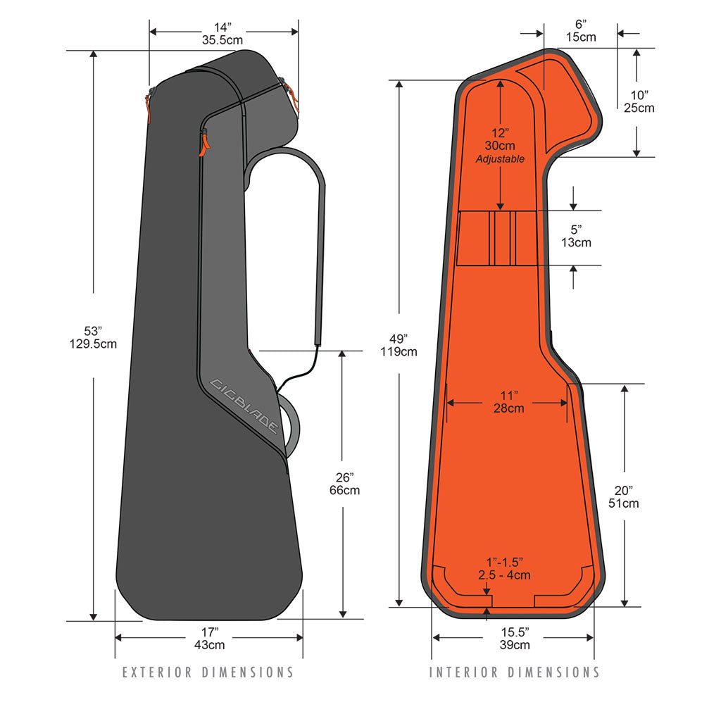 Gruv Gear GigBlade 2 Bass Guitar GigBag Black