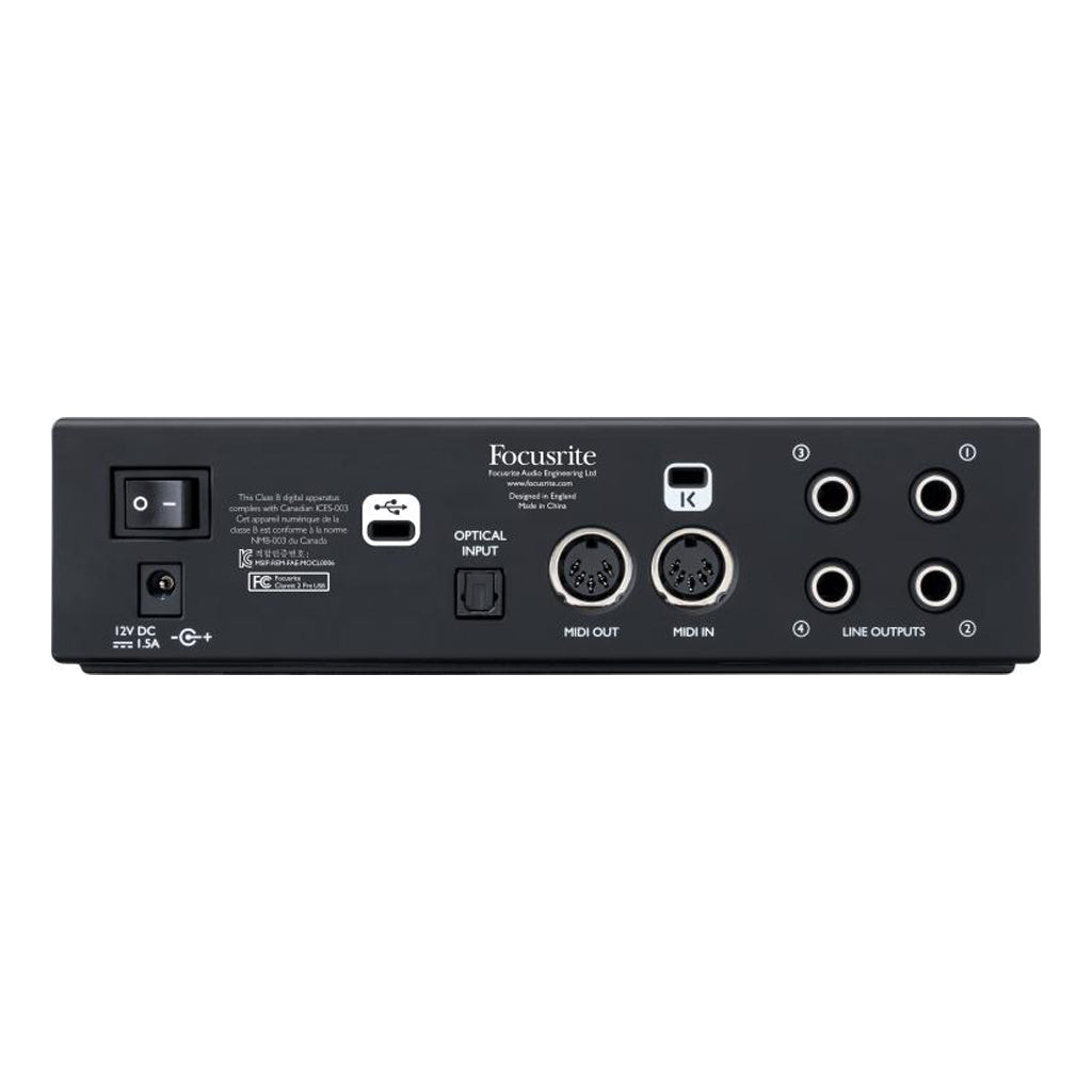 Focusrite - Clarett 2Pre - Thunderbolt Audio Interface