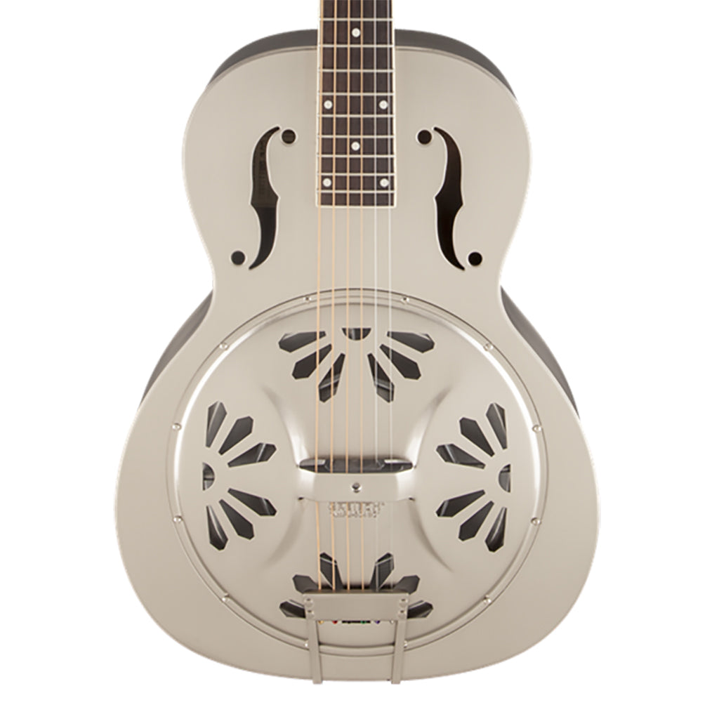 Gretsch - G9221 Bobtail™ Steel Round-Neck A.E., Steel Body Spider Cone Resonator Guitar, Fishman® Nashville Resonator Pickup-Sky Music